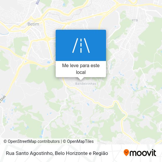Rua Santo Agostinho mapa