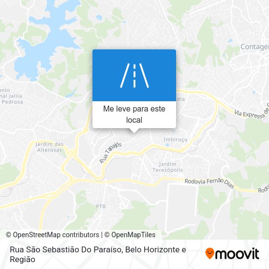 Rua São Sebastião Do Paraíso mapa