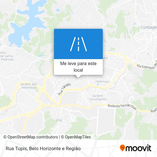 Rua Tupis mapa