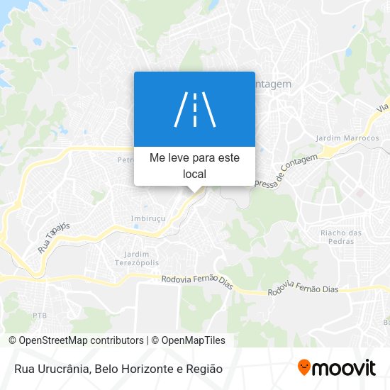 Rua Urucrânia mapa