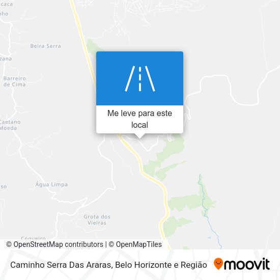 Caminho Serra Das Araras mapa
