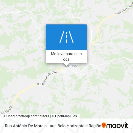 Rua Antônio De Morais Lara mapa
