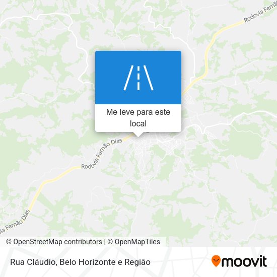 Rua Cláudio mapa