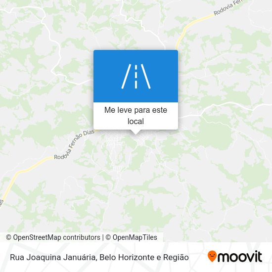 Rua Joaquina Januária mapa