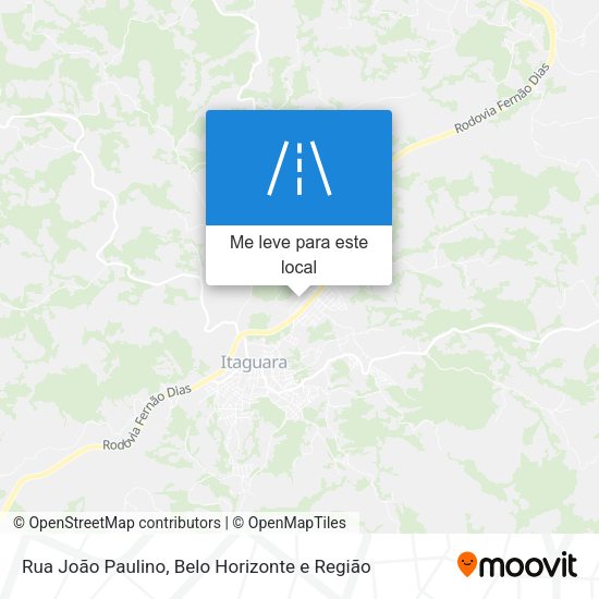 Rua João Paulino mapa