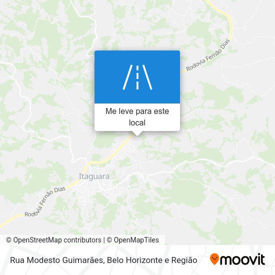 Rua Modesto Guimarães mapa