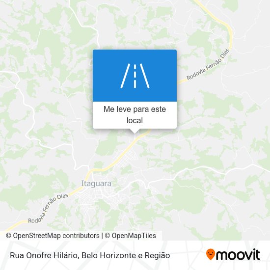 Rua Onofre Hilário mapa