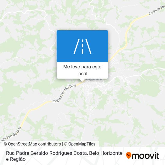 Rua Padre Geraldo Rodrigues Costa mapa