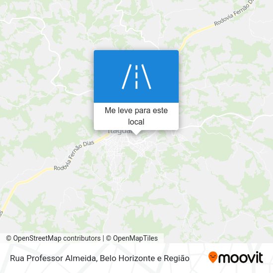 Rua Professor Almeida mapa