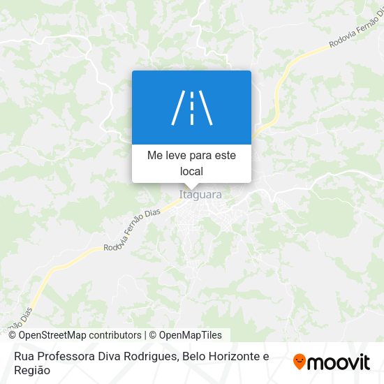 Rua Professora Diva Rodrigues mapa