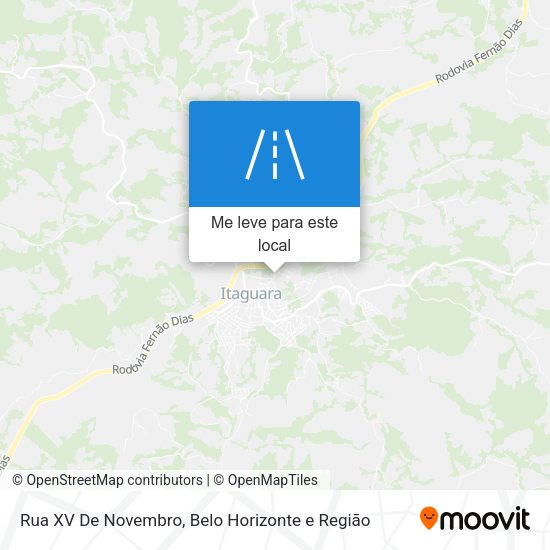 Rua XV De Novembro mapa
