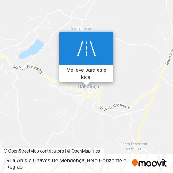 Rua Anísio Chaves De Mendonça mapa