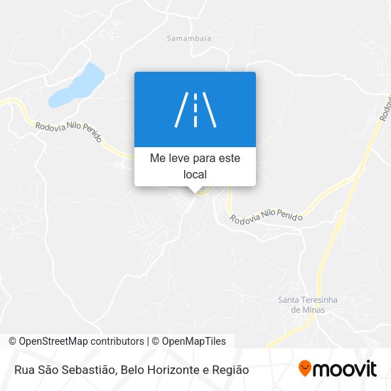 Rua São Sebastião mapa