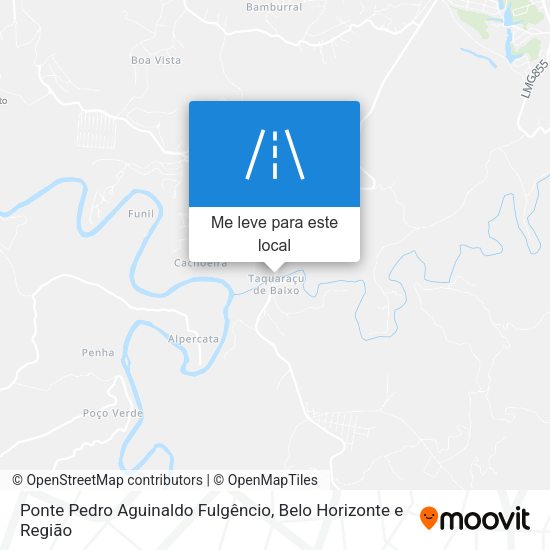 Ponte Pedro Aguinaldo Fulgêncio mapa