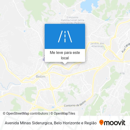 Avenida Minas Siderurgica mapa