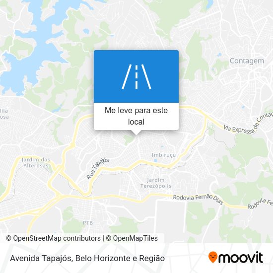 Avenida Tapajós mapa