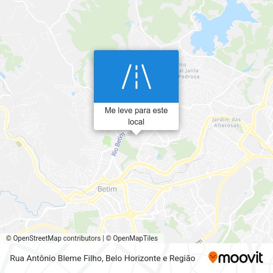Rua Antônio Bleme Filho mapa