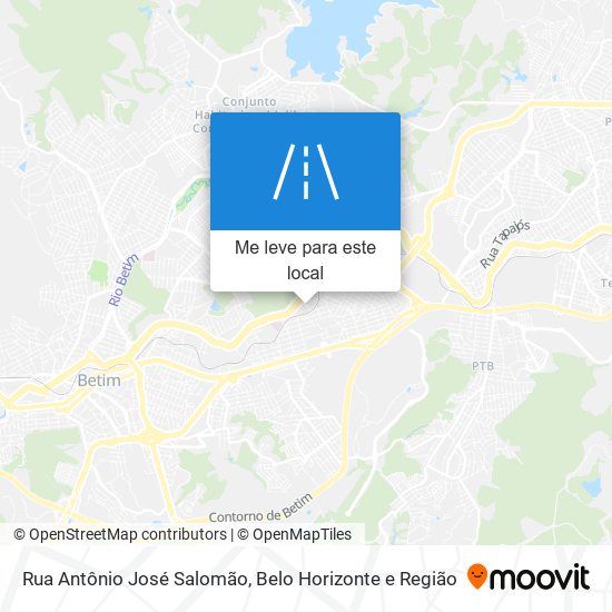 Rua Antônio José Salomão mapa