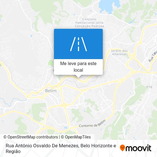 Rua Antônio Osvaldo De Menezes mapa