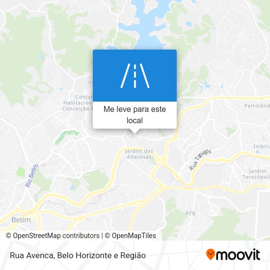 Rua Avenca mapa