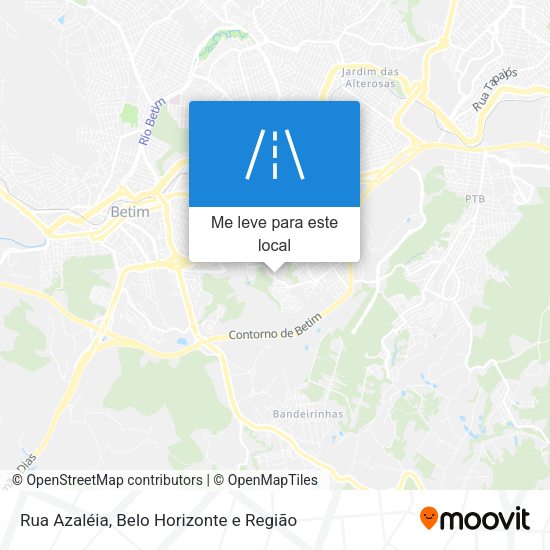 Rua Azaléia mapa