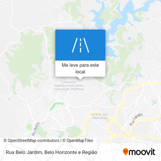 Rua Belo Jardim mapa