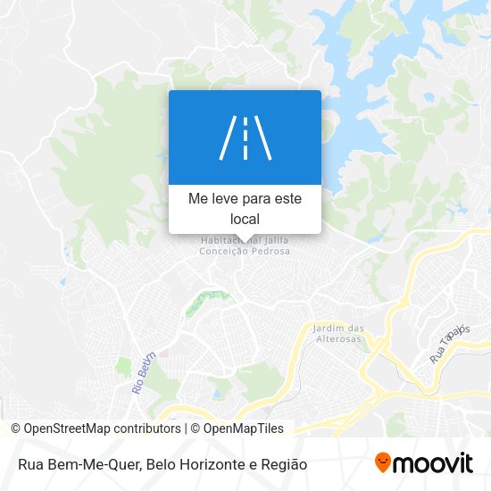 Rua Bem-Me-Quer mapa