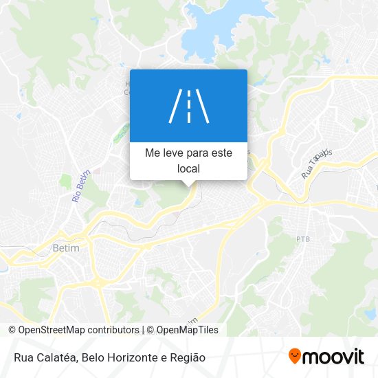 Rua Calatéa mapa