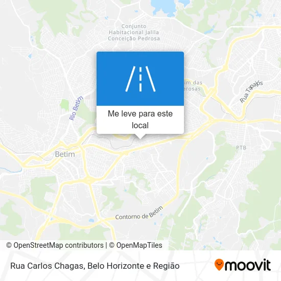 Rua Carlos Chagas mapa