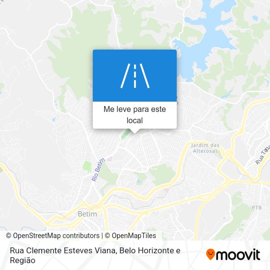 Rua Clemente Esteves Viana mapa