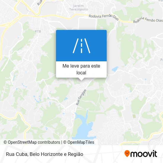 Rua Cuba mapa