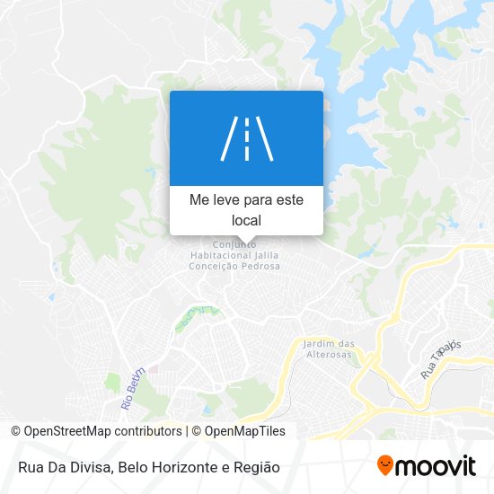Rua Da Divisa mapa