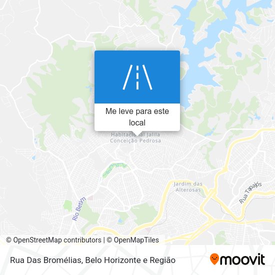 Rua Das Bromélias mapa