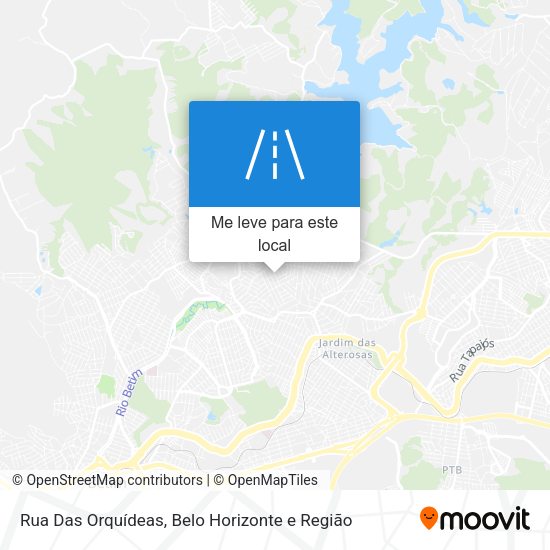 Rua Das Orquídeas mapa