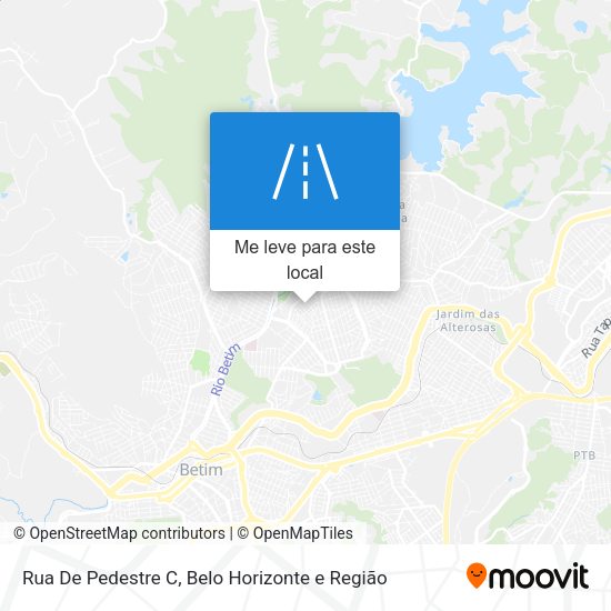 Rua De Pedestre C mapa