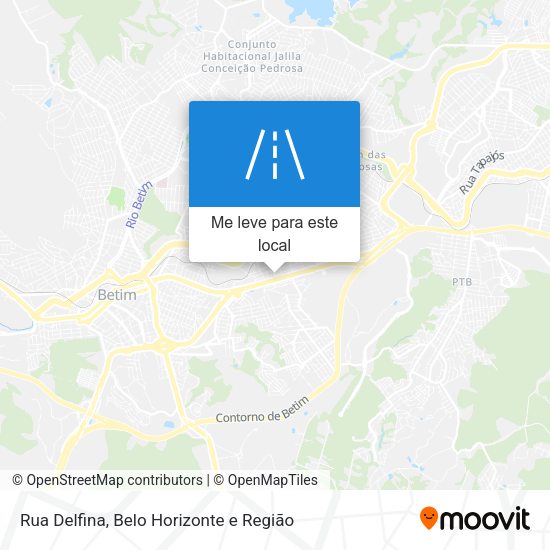 Rua Delfina mapa