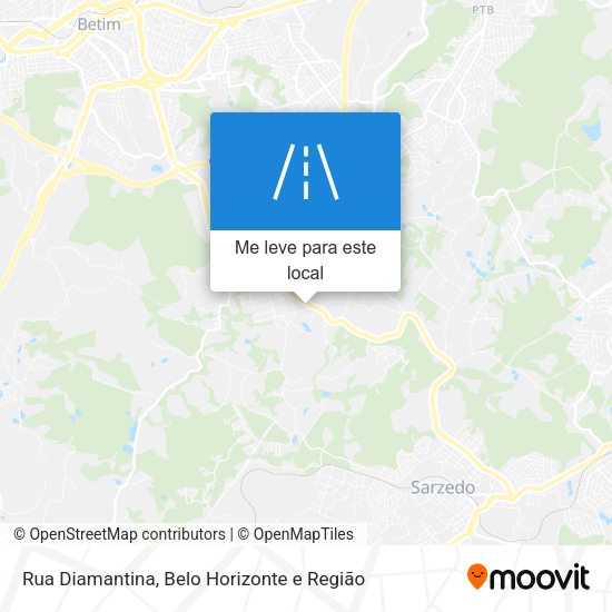 Rua Diamantina mapa