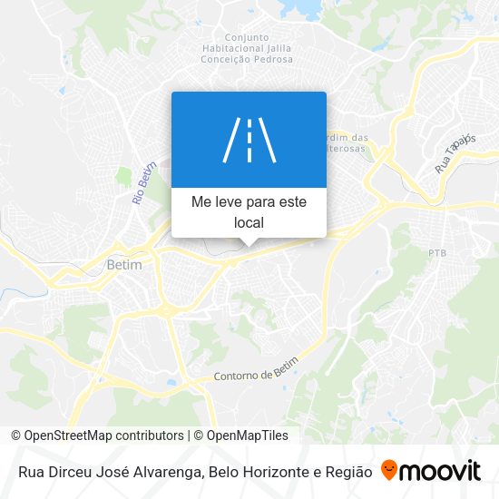 Rua Dirceu José Alvarenga mapa