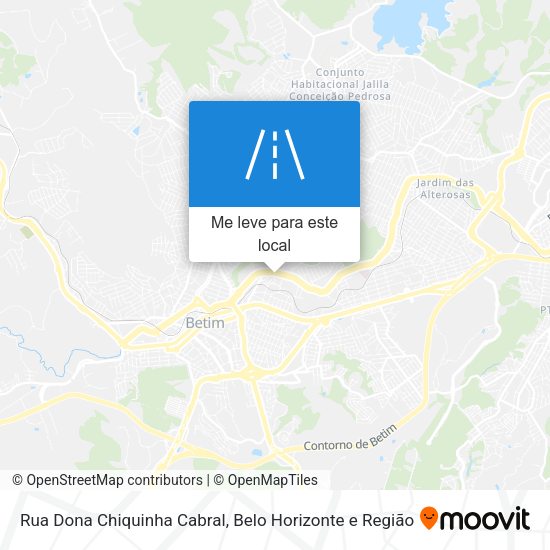 Rua Dona Chiquinha Cabral mapa