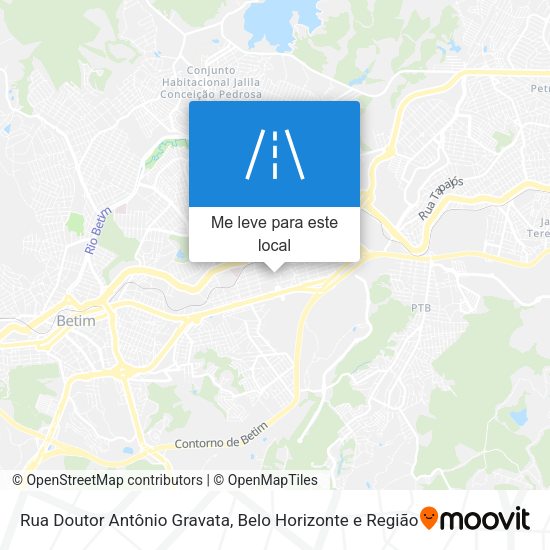Rua Doutor Antônio Gravata mapa