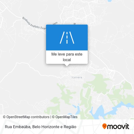 Rua Embaúba mapa