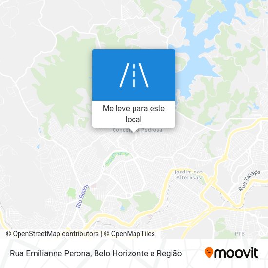 Rua Emilianne Perona mapa