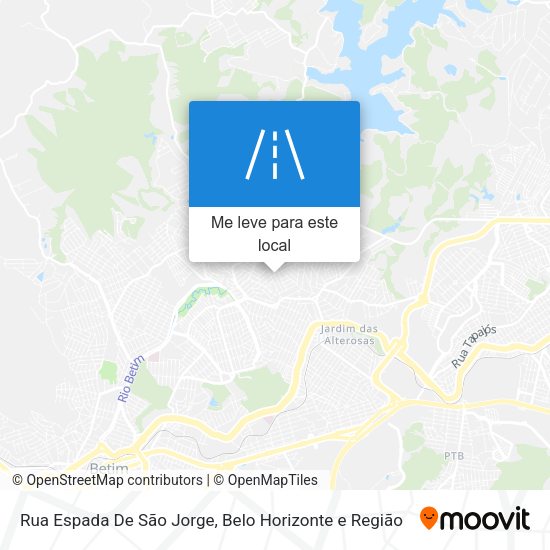 Rua Espada De São Jorge mapa