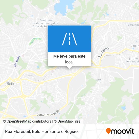 Rua Florestal mapa
