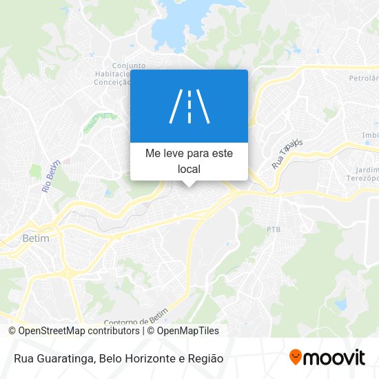 Rua Guaratinga mapa