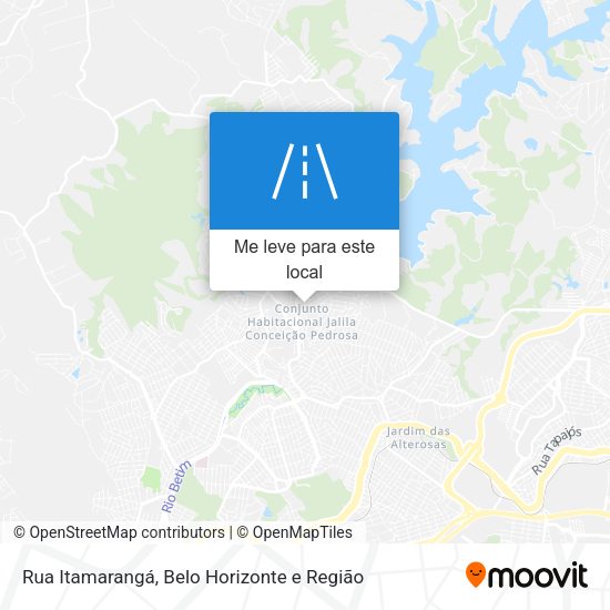 Rua Itamarangá mapa