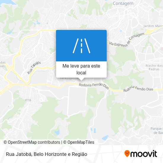Rua Jatobá mapa