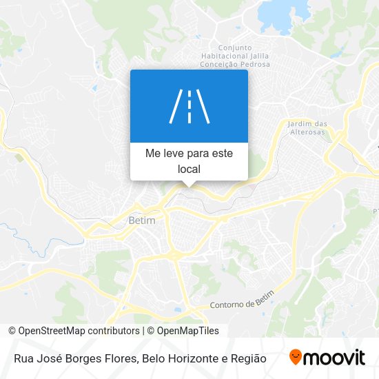 Rua José Borges Flores mapa