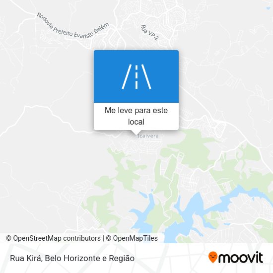 Rua Kirá mapa