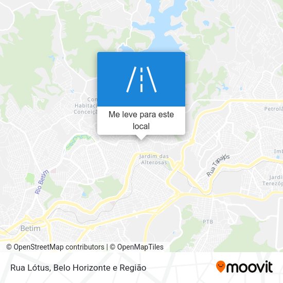 Rua Lótus mapa
